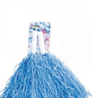 Paire de petits pompons bleu
