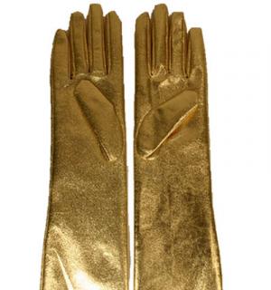 Gants métal or 45 cm