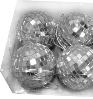 6 Boules à facettes de 6 cm