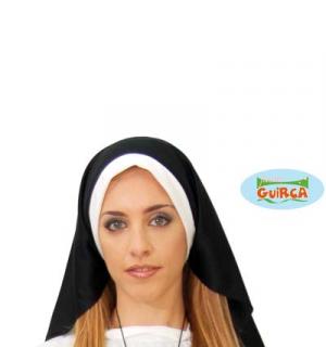 Coiffe religieuse soeur avec collerette