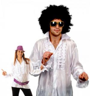 Chemise disco blanche M/L