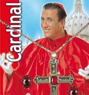 Bijoux croix et 2 bagues cardinal