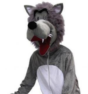 Loup à grosse tête