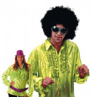 Chemise disco vert pomme M/L