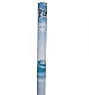 Canon à confettis metal argent 60cm