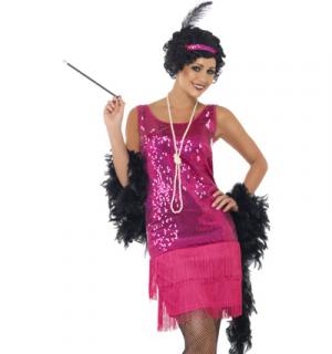 Robe Charleston fuchsia taille S/M