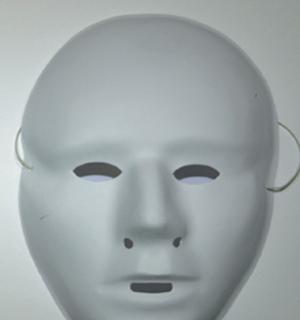 Masque blanc à peindre