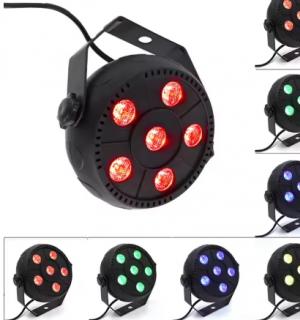 Projecteur PAR RGB à LED 6x3w avec effet stroboscope