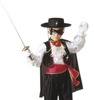 Costume zorro bandit masqué 3/4 ans