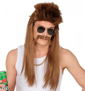 Perruque de beauf avec moustaches