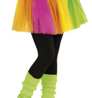 Chaussettes de danse jambières fluo verte