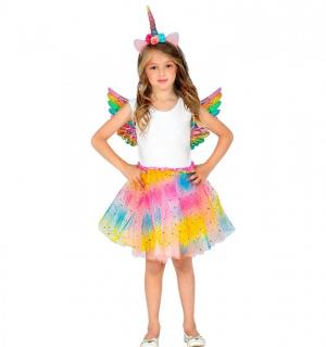 Set licorne multicolore fille