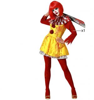 Clownette jaune rouge psychopathe taille XS/S