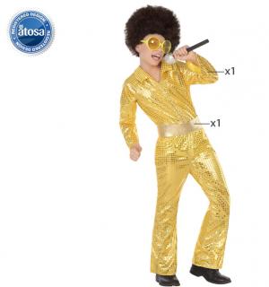 Combi disco mixte dorée 7/9 ans