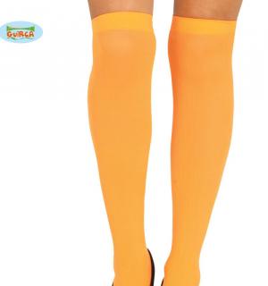 Chaussettes hautes fluo orange
