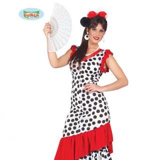 Espagnole noire et rouge taille L