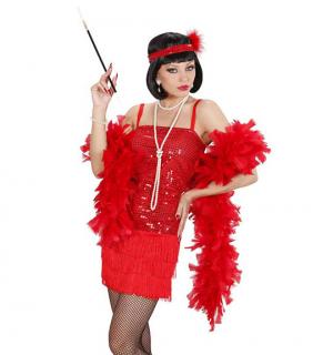 Robe Charleston rouge à paillettes taille M
