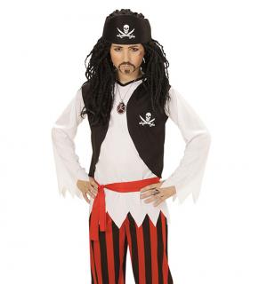 Pirate noir rouge 8/10 ans