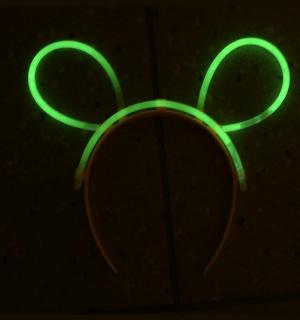 Serre-tête oreilles de souris lumineuses fluo