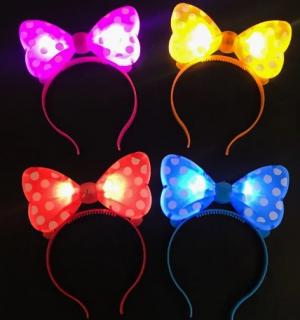Serre-tête lumineux LED noeud papillon