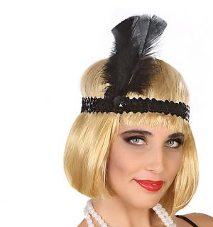 Bandeau charleston noir