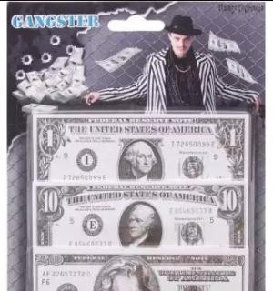 Blister de 100 faux billets simple face