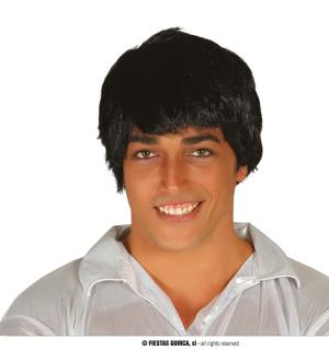Perruque homme noire