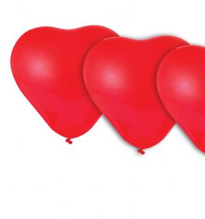 Sachet de 5 ballons coeur rouge diamètre 30cm