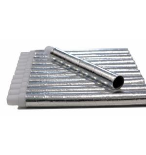 Poche 50 sarbacanes couleur argent pour cotillons