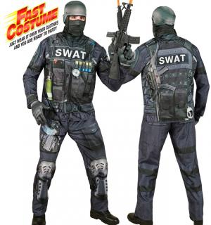 Déguisement effet réaliste policier SWAT imprimé Fast Costume intégral taille XL