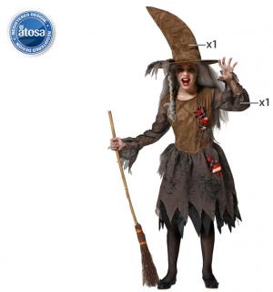Sorcière marron taille 3/4 ans