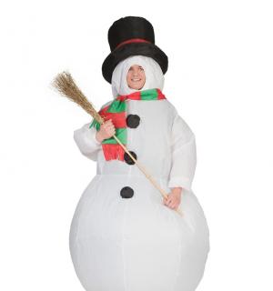 Déguisement de bonhomme de neige gonflable taille M/L