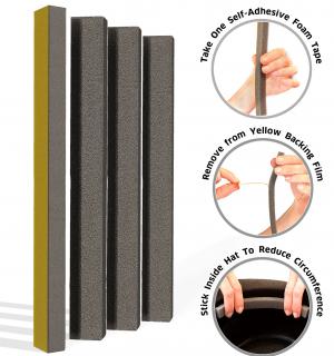 4 bandes auto-adhésives pour chapeau