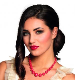 Collier perles rouge femme Marge