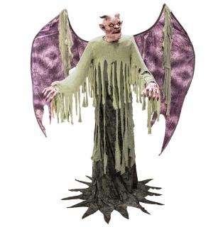 Diable avec ailes lumineux, sonore, animé 210cm