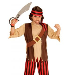 Pirate rouge et noir 8/10 ans