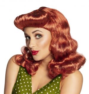 Perruque pin-up années 50 rousse