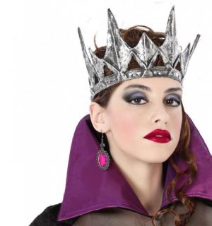 Couronne roi ou reine latex vieilli argent