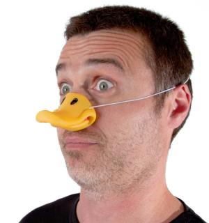 Bec de canard à élastique pour adulte