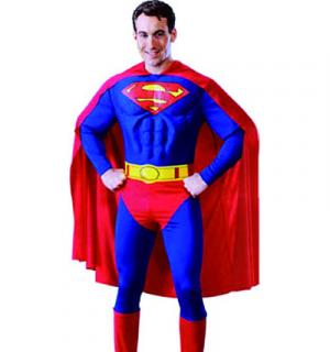 Superman licence avec muscles taille M