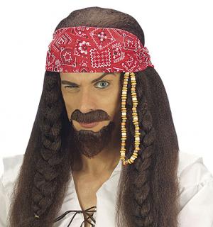 Perruque pirate caraibe