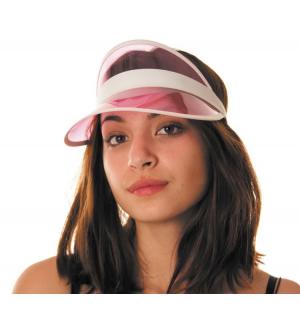 Visière poker rose
