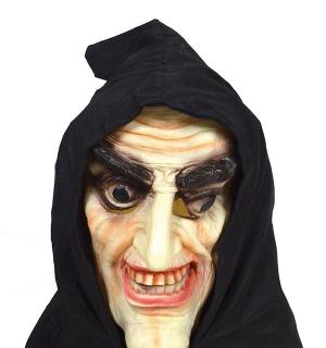 Masque de sorcier avec capuche