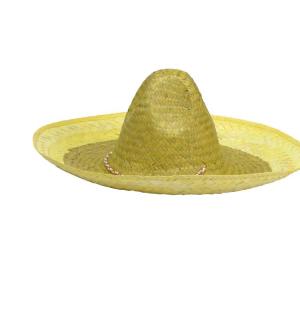 Sombrero mexicain adulte jaune