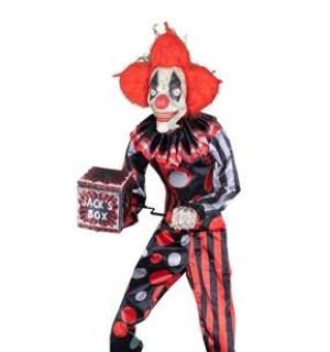 Automate clown effrayant avec sa boîte à musique
