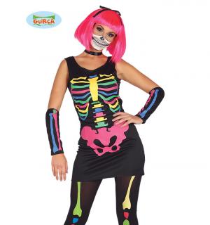 Robe neon squelette taille XS/S