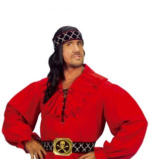 Chemise pirate rouge