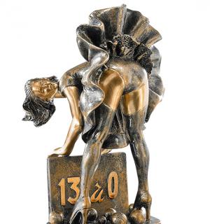 Trophée pétanque Fanny résine