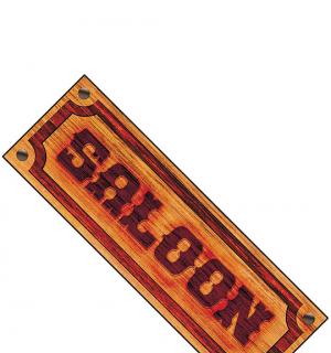 Affiche saloon 78x26 cm