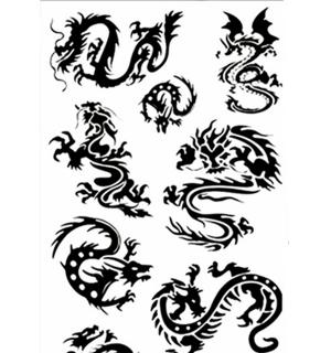 Tatouage temporaire petits dragons